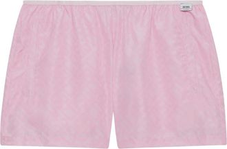 GCDS Essentials Faded Monogram Shorts - Dames - Bermuda - Roze - XS - Polyester - Korte Broeken