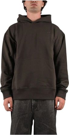 Diesel S-Macs-Hood-Megoval-D - - Sweatshirts & Hoodies - Uomo - Grigio - 2XL