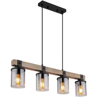 Globo Lighting Lampada a sospensione - Lila - naturale nero - metallo - - Globo