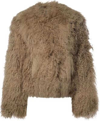 Stand Studio Stand Studio - Charlotte Jacket - Dames - Jassen - Bruin - Maat: 2XS Viscose