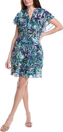 Julia Jordan Printed Chiffon Short Sleeve Mini Dress
