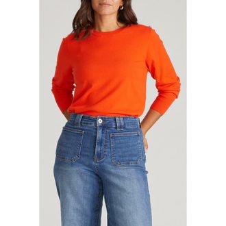 Universal Standard Crewneck Sweater in Poppy at Nordstrom