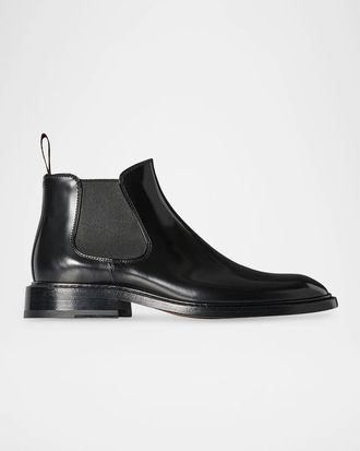 The Row Gable Leather Ankle Boots