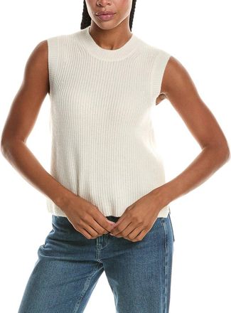 N.Peal N. PEAL Rib Round Neck 100% Cashmere Tank