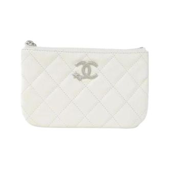 Chanel Pre-owned Clutches, female, White, Size: ONE SIZE Pre-owned Vintage Pouch