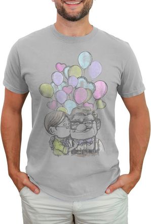 UP Mens Up Carl And Ellie Love Graphic Tee in Silver at Nordstrom, Size Xxx-Large