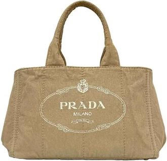 Prada Pre-owned Fabric prada-bags - unisex - Vintage Handtas - Beige - ONE Size - Vintage