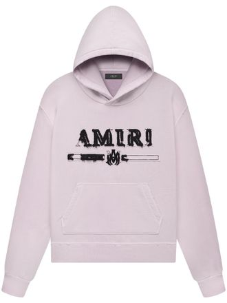 Amiri logo-embellished hoodie - men - Cotton - S - Pink