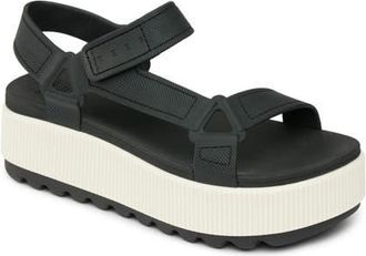 Reef Water Rem Higher Platform Sandal in Black Vintage at Nordstrom, Size 10