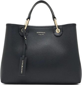Emporio Armani Handbag With Gold Handles Shopping Bag