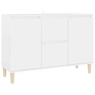vidaXL Vidaxl - Aparador De Madera De Ingenier&iacute;a Blanco 101x35x70 Cm