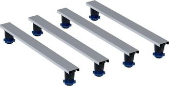 Keramag Geberit Duschwannenfu&szlig;-set F Steinharz Ab 1400mm 700mm H 90-210mm