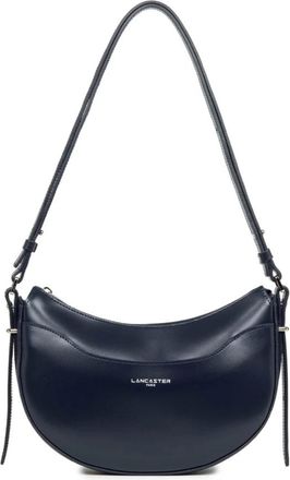 Lancaster Stijlvolle ritssluiting halve maan tas - Dames - Schoudertassen - Blauw - ONE Size - Leer - Tassen