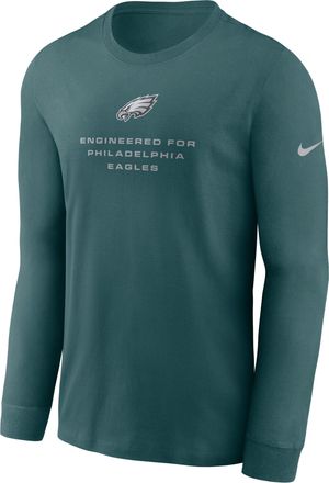 Nike Philadelphia Eagles Team Issue Nike Mens Dri-FIT NFL Long-Sleeve T-Shirt in Green | 02EW3JD86-ZSZ
