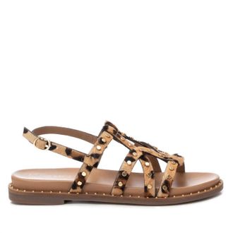 Xti Womens Flat Strappy Sandals In Leopard