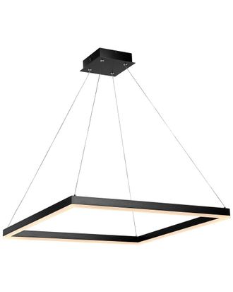 Jonathan Y Designs Jonathan Y Nero 23.63In Square Integrated Led Pendant Light