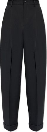 Dolce & Gabbana Creased Trousers With Rolled-up Legs