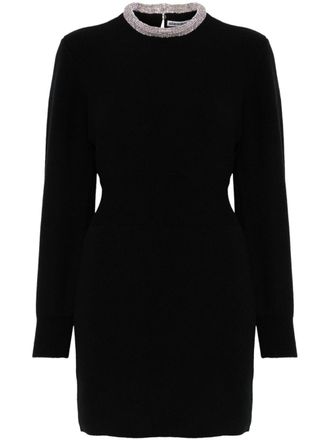 Alexander Wang crystal-embellished mini dress - Black