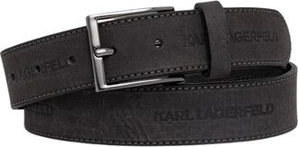 Karl Lagerfeld Klassieke Leren Riem - Heren - Riemen - Zwart - 95 CM - Leer - Accessoires