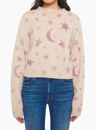 Mother Crop Jumper Sweater In Seeing Stars
