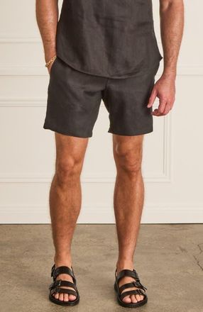 Aqua Blu Australia Atelier Connor Shorts in Black at Nordstrom, Size X-Large