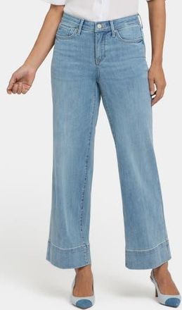 NYDJ Teresa High Waist Wide Leg Ankle Jeans in Heritage Glow at Nordstrom Rack, Size 10