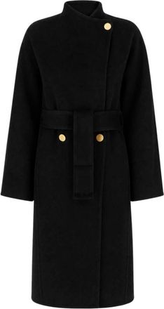 Alberta Ferretti Jassen, Dames, Zwart, M, Enkelrijzig Jasje