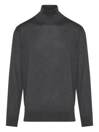 Ermenegildo Zegna turtleneck sweater - men - Silk/Cashmere - 50 - Grey