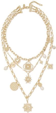 Ramy Brook Sara Charm Layered Necklace in Gold at Nordstrom, Size No Size