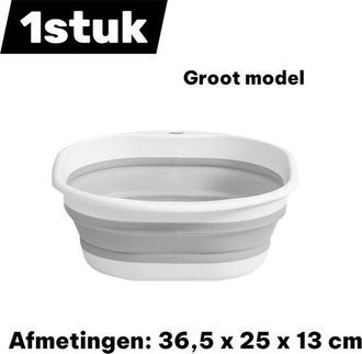 OEM 1 Unidad - Lavabo - Plegable - Lavabo Reforzado - Port&aacute;til Para Viajes - Apto Para Uso Dom&eacute;stico Como Lavapi&eacute;s O Lavabo - Gris - Tama&ntilde;o Grande