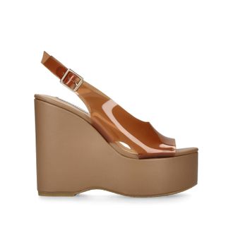 Steve Madden Womens Scorcher Orange Heels - Tan - Size UK 8