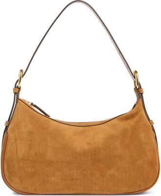 Staud Pine Leather Shoulder Bag in Tan at Nordstrom