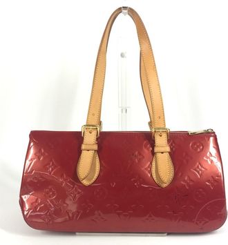 Louis Vuitton Pomme Damour Red Color Monogram Vernis Shoulder Bag Tote Bag (Pre-Owned)