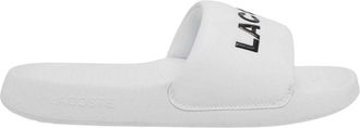 Lacoste Heren Serve 1.0 Schuivers (Wit/zwart)
