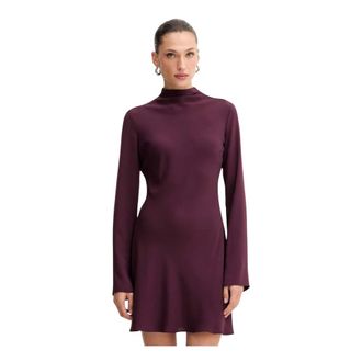 Patrizia Pepe Mini Abito Svasato - - Dresses - Donna - Viola - L