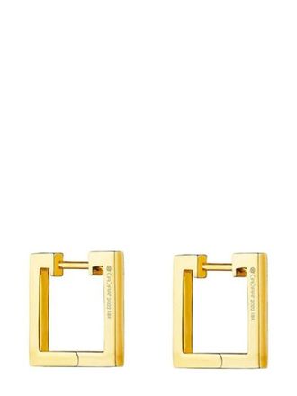 Cadar 18kt yellow gold Foundation square hoop earrings