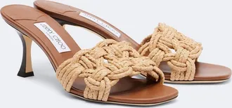 Jimmy Choo London Chara raffia mules