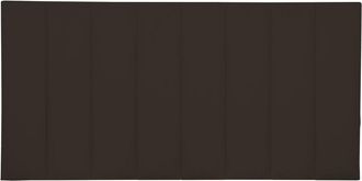 Really Nice Things Cabecero tapizado en terciopelo marrón 145x57cm