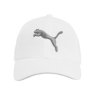Puma Mens Evercat Mesh Stretch Fit Baseball Cap, White, L-XL UK