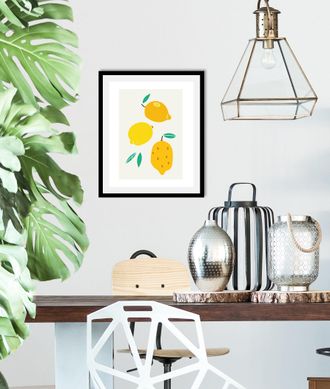 Queence Bild »Frieda« Essen Kunst Lebensmittel Obst Obst Bilder 1 Stk. tlg. gerahmt