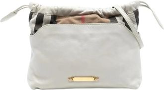 Burberry Pre-owned Bucket Bags, female, White, Size: ONE SIZE Pre-owned Crossbody Bag