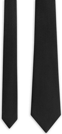 Mani&egrave;re De Voir Th&eacute;o zwarte stropdas - Wit