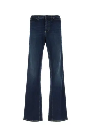 Gucci Blue Flared High Rise Jeans