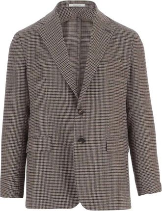 Tagliatore Wolmix Jas - Heren - Business blazers - Bruin - L - Wol - Kostuums