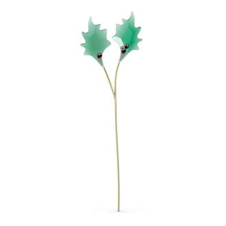 Swarovski Garden Tales Hulstbladeren - Dames - Kerstversiering - Groen - ONE Size - Home