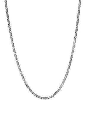 Degs & Sal Box Chain Necklace in Silver at Nordstrom