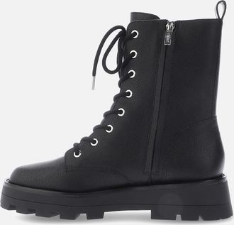 DKNY Womens Sejal Lace Up Boots - Black - Size: 5.5