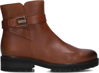 Gabor Elegante Camel Enkellaarzen - Dames - Enkellaarsjes - Bruin - 38 1/2 EU - Leer - Schoenen