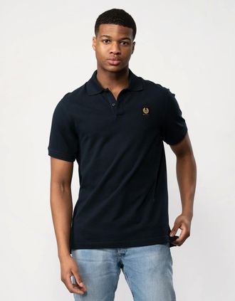 Belstaff Mens Belstaff Short Sleeved Mens Polo - Dark Ink - Navy - Size: 38