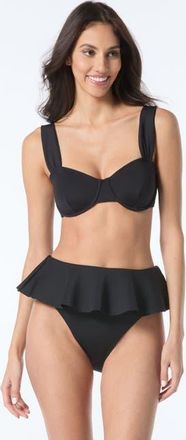 Vince Camuto Scuba Knit Underwire Bra Top in Black at Nordstrom, Size X-Small